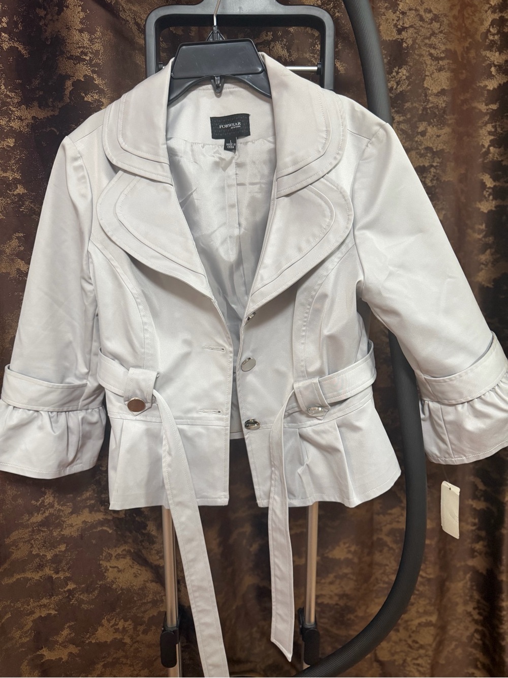 Peplum Belted Blazer